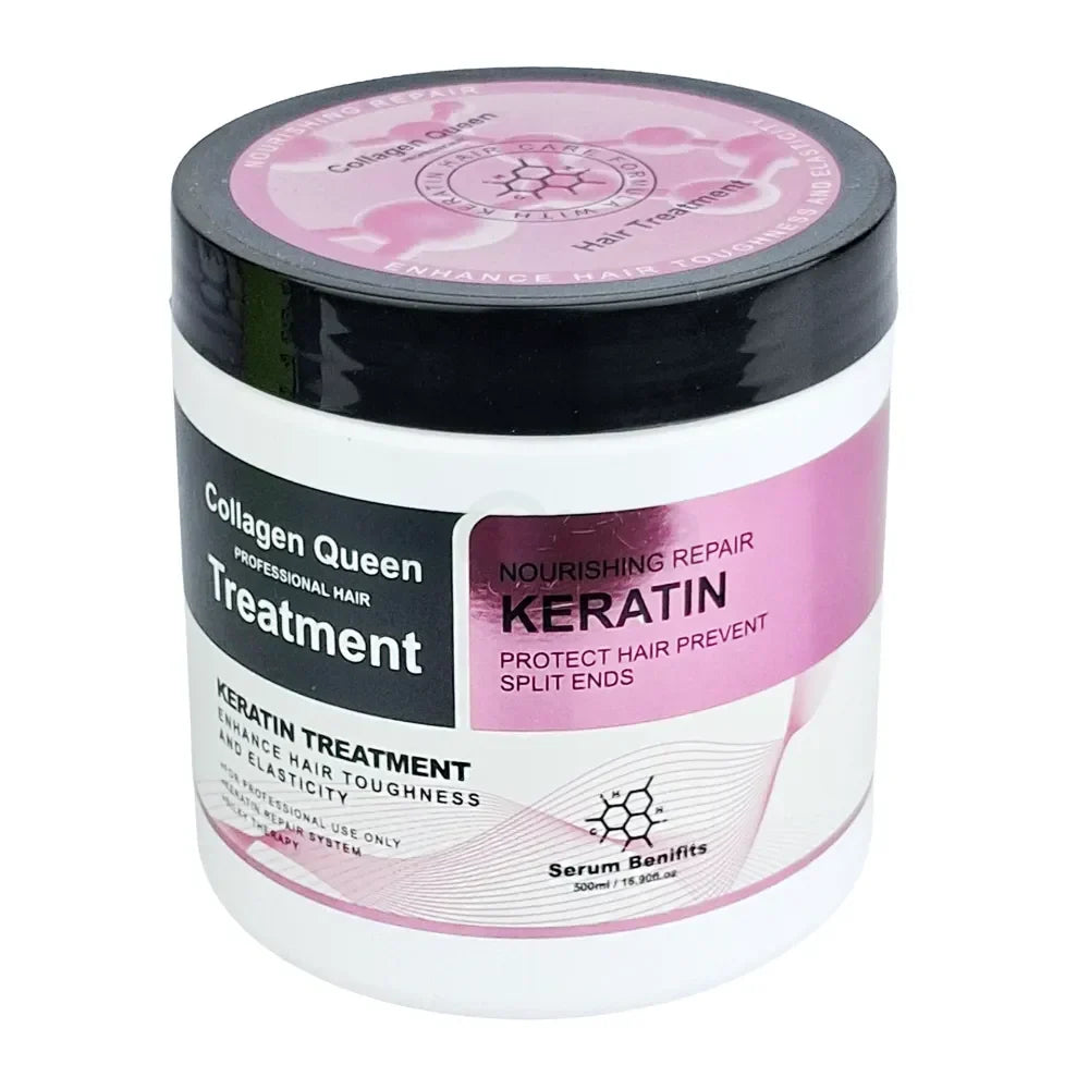 Original Collagen Queen Keratin Hair Treatment Mask Pink - 500ml - Buy Online in Pakistan at Cosmia.pk