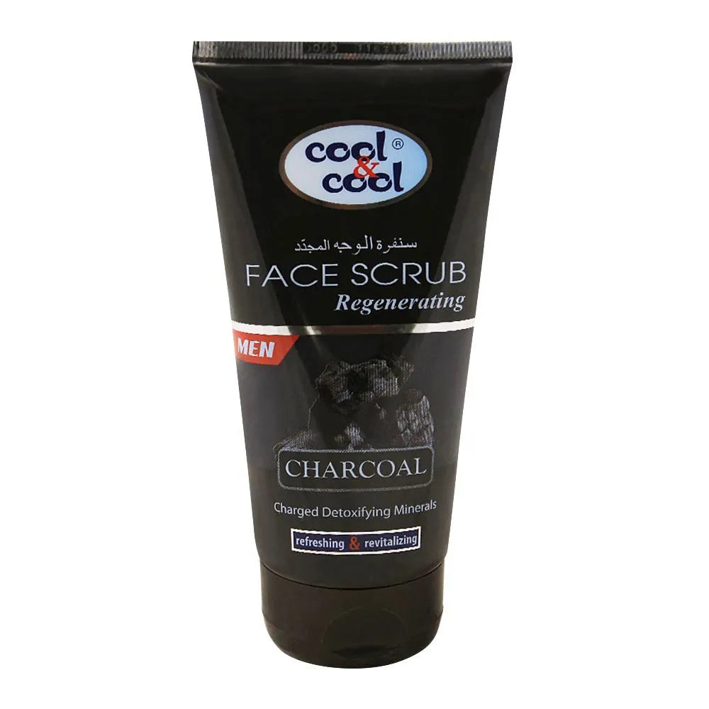 Cool & Cool Men Charcoal Regenerating Face Scrub - Buy Online in Pakistan at Cosmia.pk