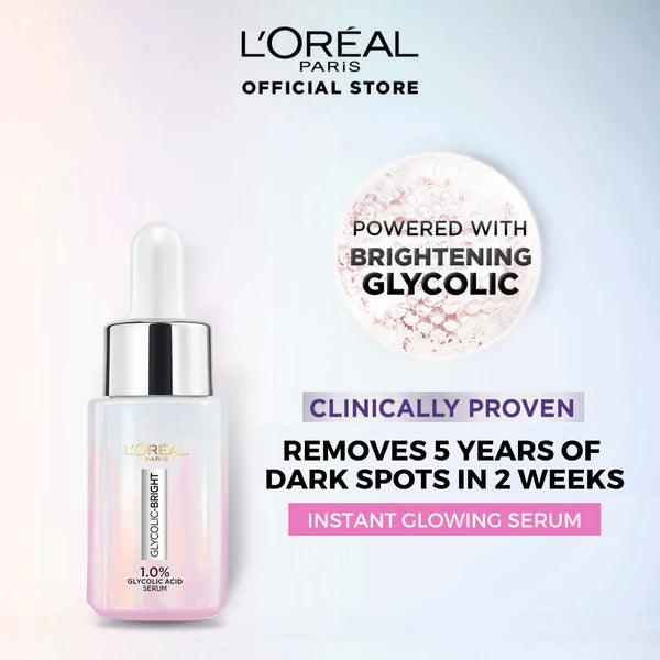 Loreal Paris Glycolic Bright Instant Glowing Face Serum - Buy Online in Pakistan at Cosmia.pk