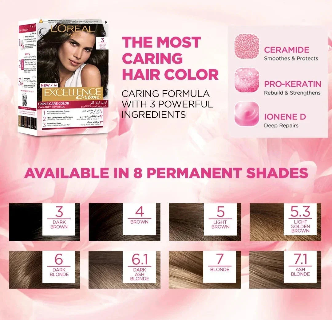 L'Oréal Paris Casting Creme Gloss Hair Colour Dark Brown 400 - Buy Online in Pakistan at Cosmia.pk