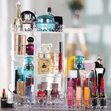 Diamond Pattern Dressing Case 360° Rotating Cosmetics Organiser - Buy Online in Pakistan at Cosmia.pk
