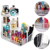 Diamond Pattern Dressing Case 360° Rotating Cosmetics Organiser - Buy Online in Pakistan at Cosmia.pk