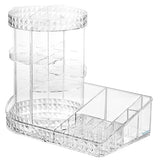 Diamond Pattern Dressing Case 360° Rotating Cosmetics Organiser - Buy Online in Pakistan at Cosmia.pk