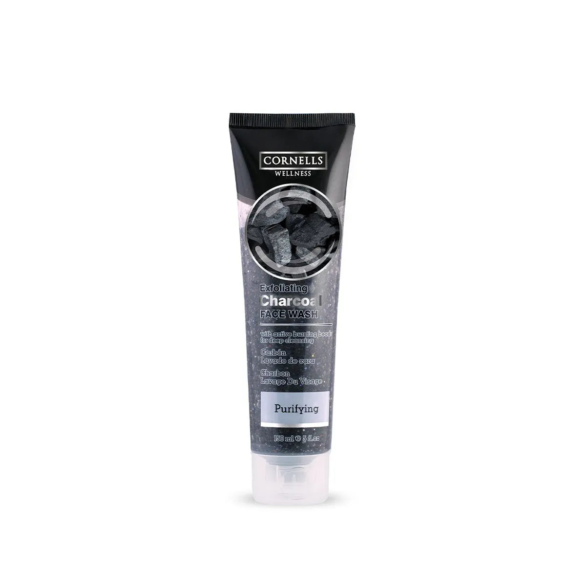 Cornells Wellness Exfoliating Charcoal Face Wash - 150ml - Buy Online in Pakistan at Cosmia.pk