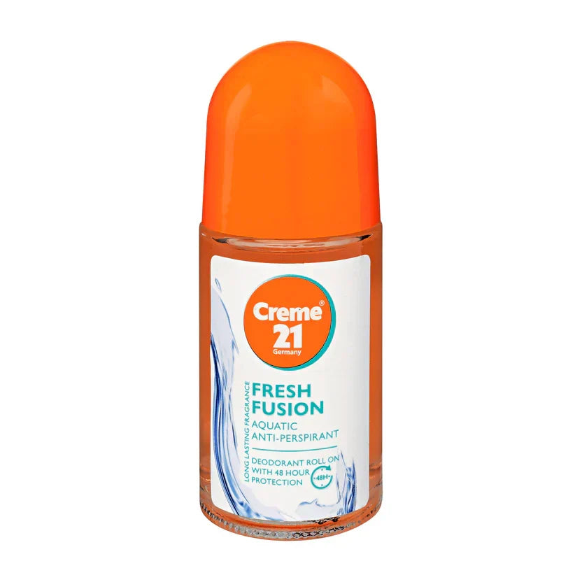 Creme 21 Fresh Fusion aquatic 48h anti-perspirant roll-on - 50ml - Buy Online in Pakistan at Cosmia.pk