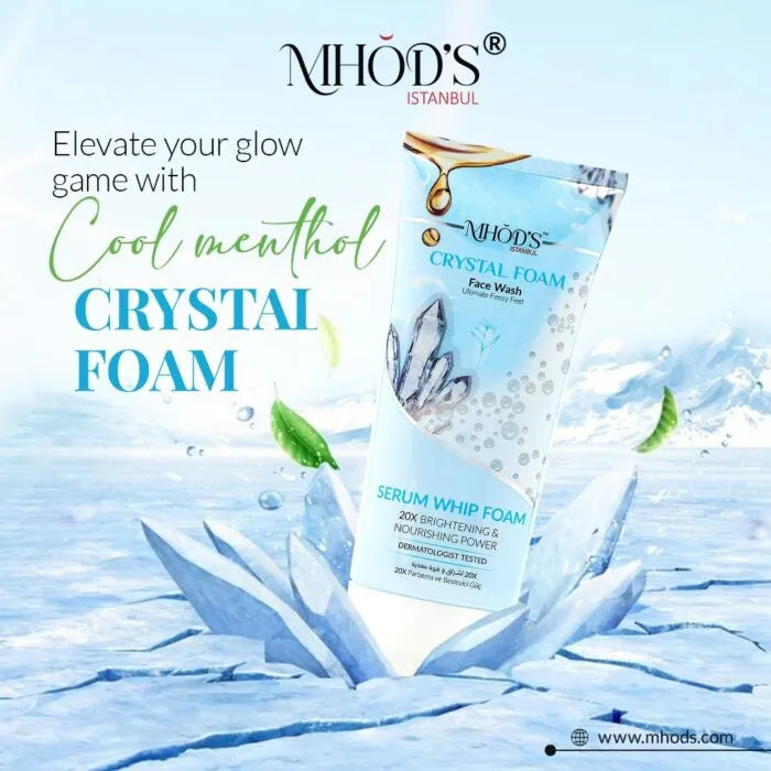Mhod’s Istanbul Crystal Foam – Serum Whip Foam Face Wash - 100g - Buy Online in Pakistan at Cosmia.pk