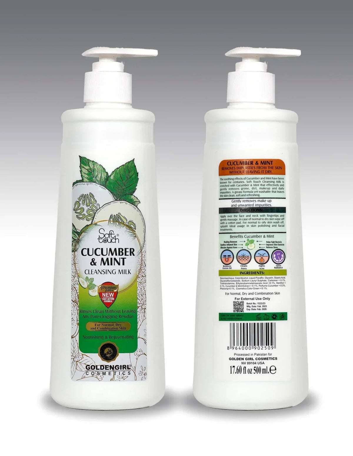 Soft Touch Cucumber & Mint Cleansing Milk - Buy Online in Pakistan at Cosmia.pk