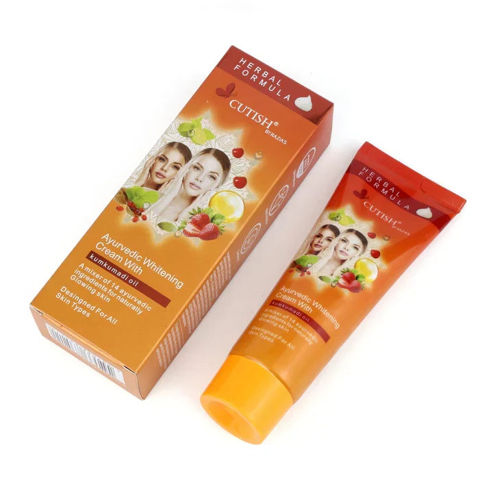 Cutish Ayurvedic Whitening Cream 120g - Buy Online in Pakistan at Cosmia.pk