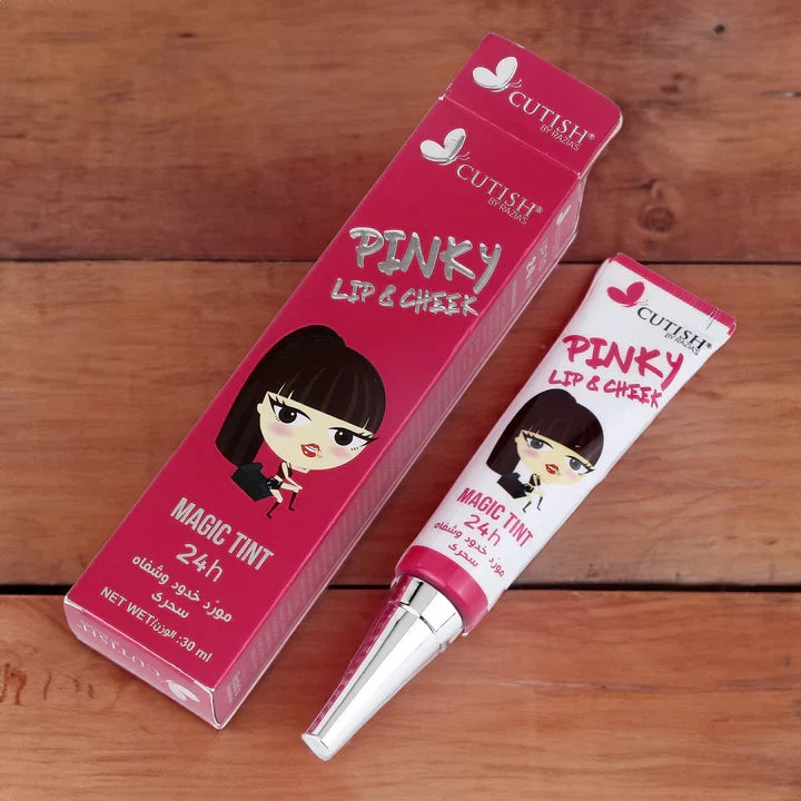 Cutish Pinky Magic Lip Tint And Cheek Stain Cream High Quality 30ml - Buy Online in Pakistan at Cosmia.pk
