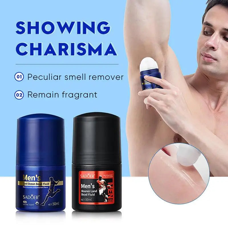 Sadoer Blue Ocean Men Roll-on Deodorant 50ml - Buy Online in Pakistan at Cosmia.pk