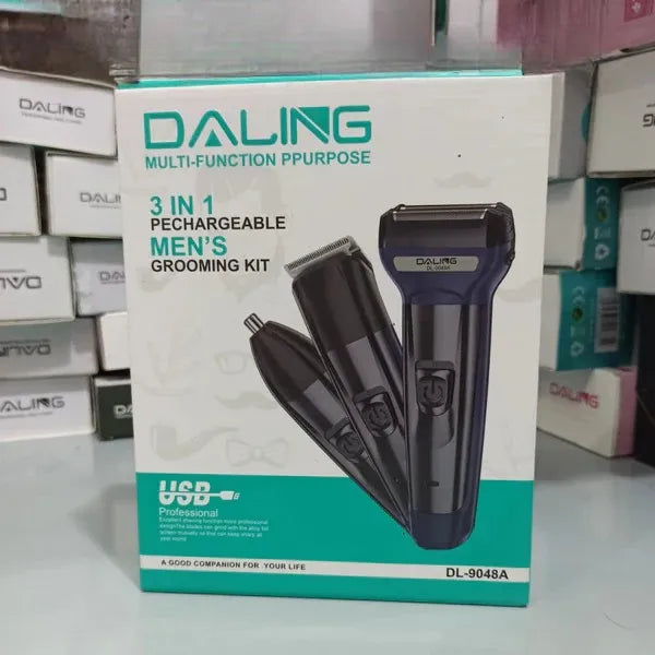 DALING DL-9048A 3 In 1 Rechargeable Hair Clipper - Buy Online in Pakistan at Cosmia.pk
