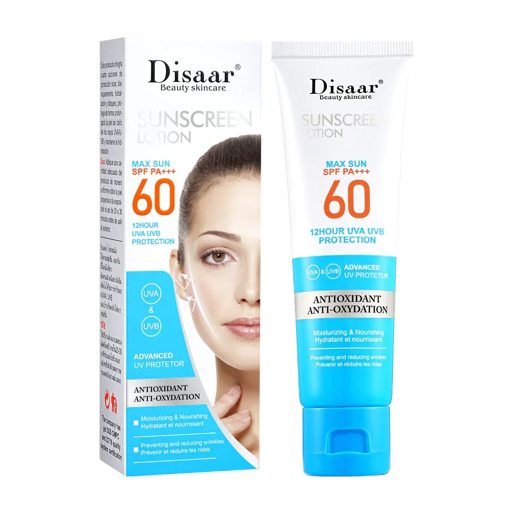 DISAAR SPF 60++ 12Hour Protection Anti Oxidation Sunscreen Lotion - Buy Online in Pakistan at Cosmia.pk