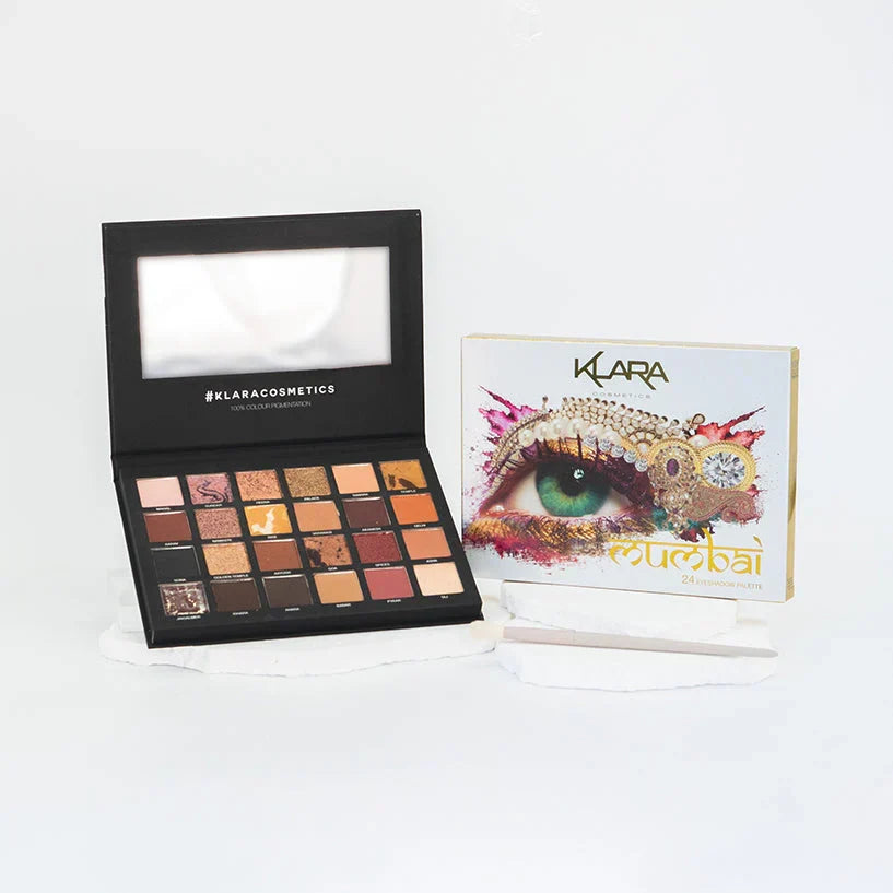 Klara Cosmetics 24-shade 'Mumbai' eyeshadow palette - Buy Online in Pakistan at Cosmia.pk