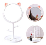 Cat Ear Makeup Mirror with Stand - Buy Online in Pakistan at Cosmia.pk