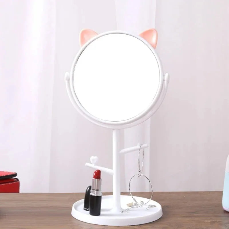 Cat Ear Makeup Mirror with Stand - Buy Online in Pakistan at Cosmia.pk
