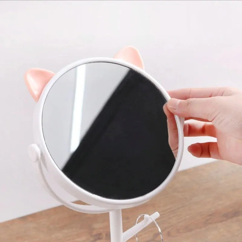Cat Ear Makeup Mirror with Stand - Buy Online in Pakistan at Cosmia.pk