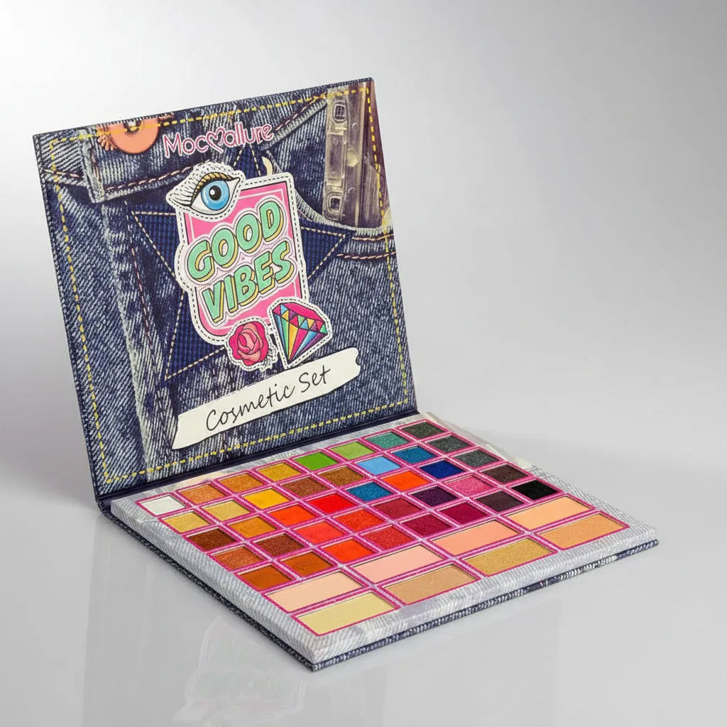 Mocallure Good Vibes Eyeshadow Palette, 48 Colors 6 Blusher - Buy Online in Pakistan at Cosmia.pk