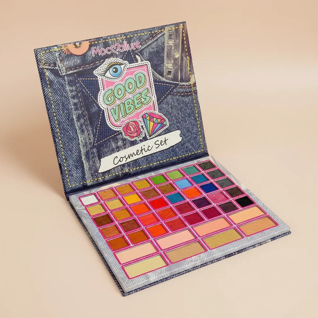 Mocallure Good Vibes Eyeshadow Palette, 48 Colors 6 Blusher - Buy Online in Pakistan at Cosmia.pk