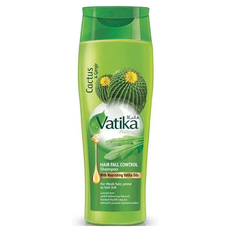 Dabur Vatika Cactus and Gergir Hair Fall Control Shampoo 185ml - Buy Online in Pakistan at Cosmia.pk