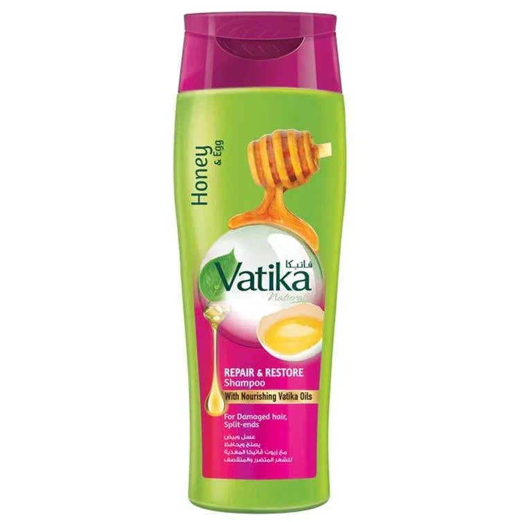 Dabur Vatika Honey and Egg Repair & Restore Shampoo 185ml - Buy Online in Pakistan at Cosmia.pk