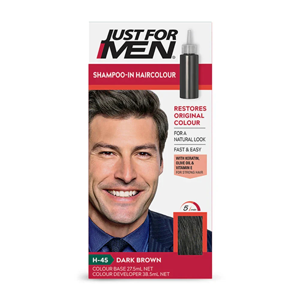 Just For Men - Shampoo-In Haircolour - Dark Brown - Buy Online in Pakistan at Cosmia.pk