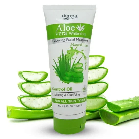 Derma Clean Aloevera Whitening Glowing Facial Massage - 120ml - Buy Online in Pakistan at Cosmia.pk