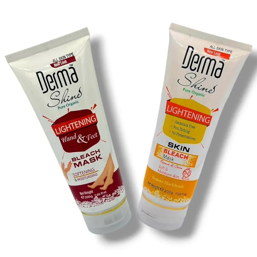Derma Shine 2-in-1 Bleach Set - 200g - Buy Online in Pakistan at Cosmia.pk