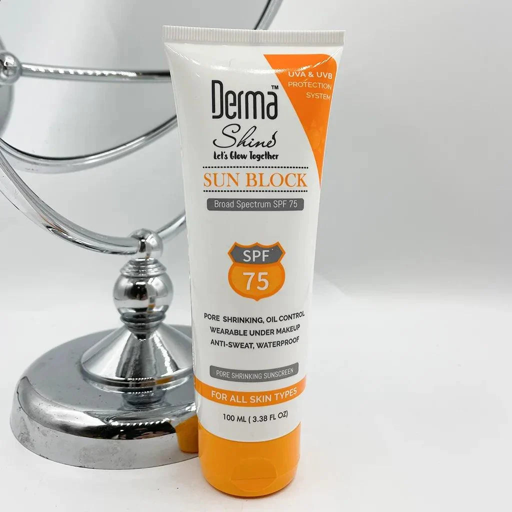 Derma Shine Sunblock - 100ml - Buy Online in Pakistan at Cosmia.pk