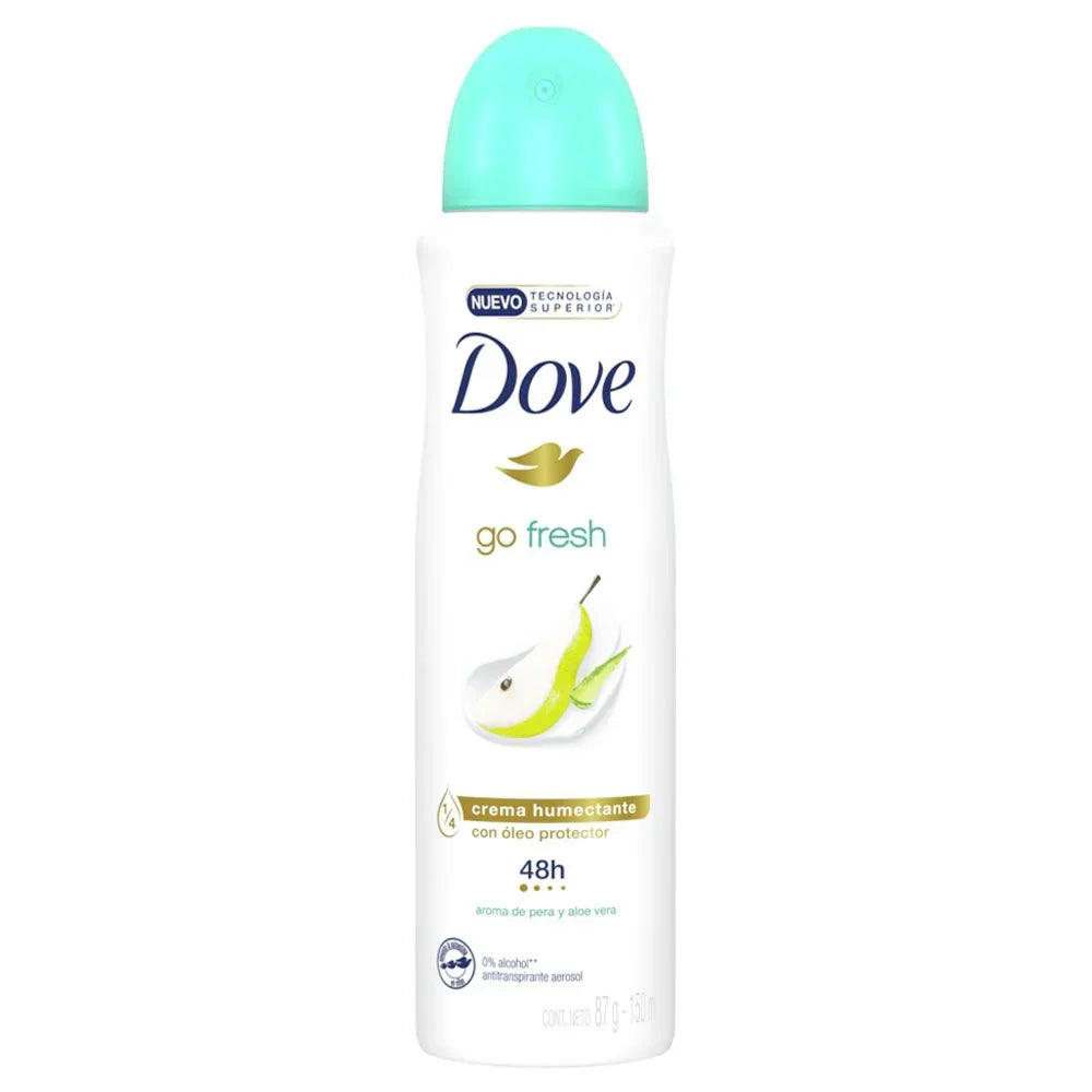 Dove Go Fresh Pear & Aloe Vera Deodorant Spray  - 250ml - Buy Online in Pakistan at Cosmia.pk
