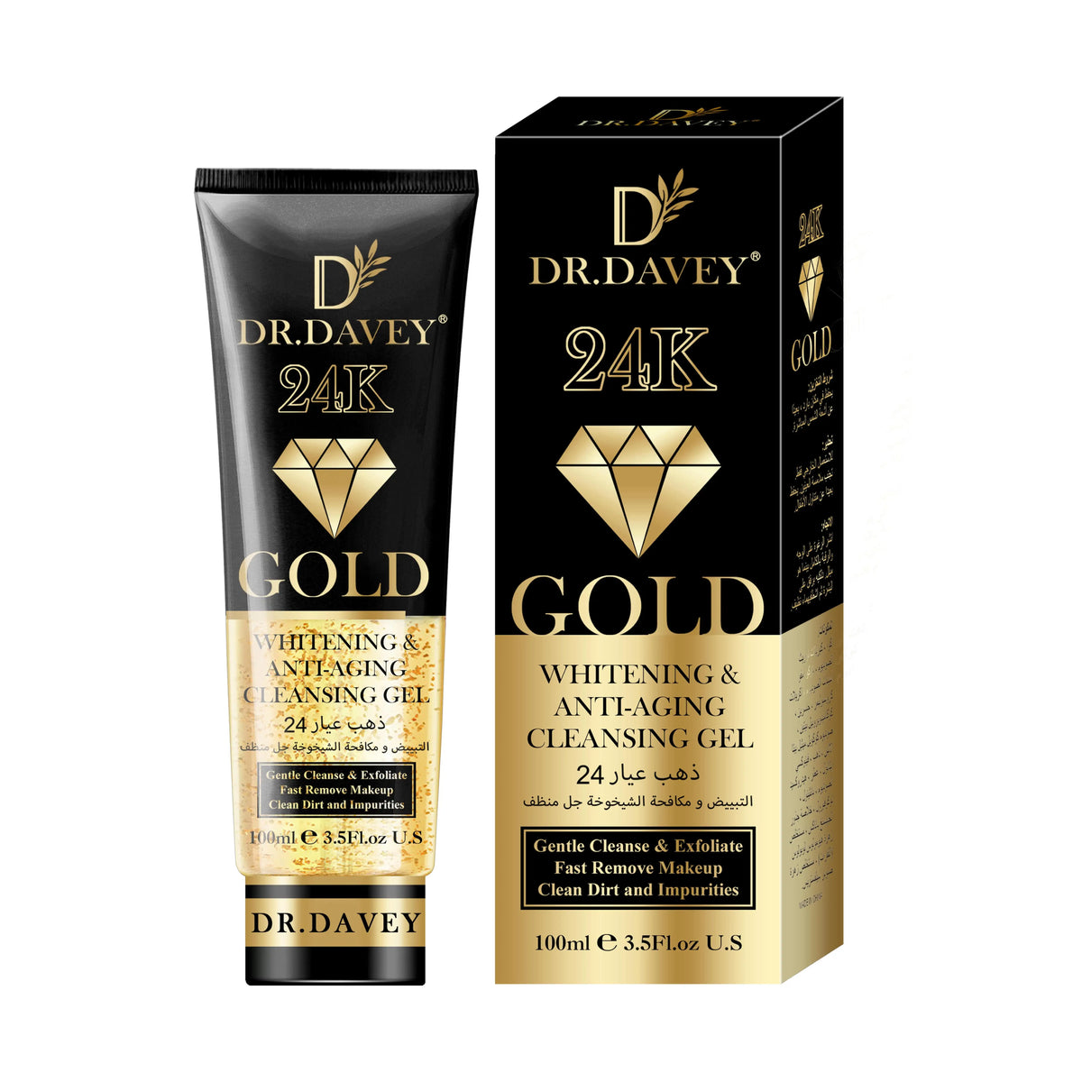 Dr.Davey 24K Gold Cleansing Gel - 100ml - Buy Online in Pakistan at Cosmia.pk