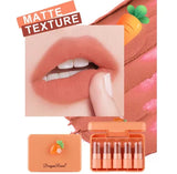 Dragon Ranee Carrot Mini Lipstick 5Pcs Set - Buy Online in Pakistan at Cosmia.pk