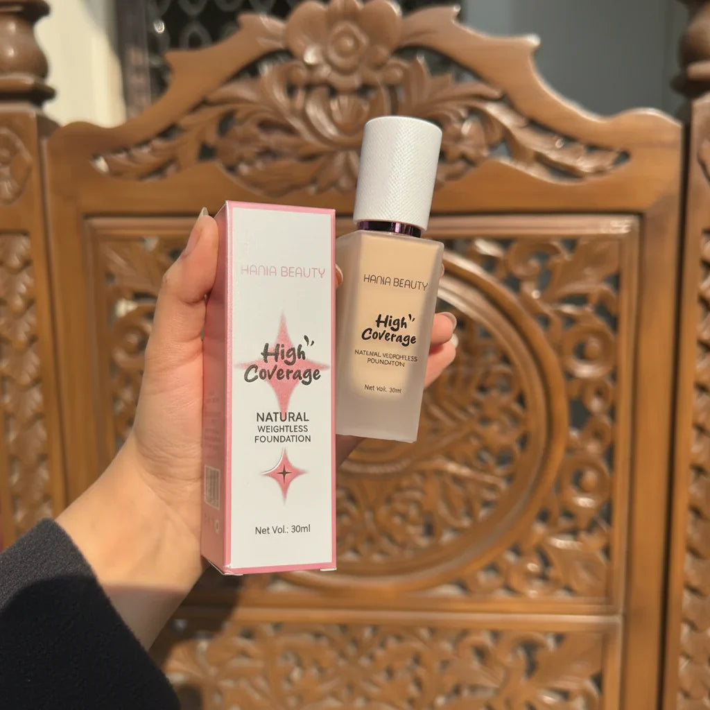 Hania Beauty High Coverage Foundation - 30ml - Buy Online in Pakistan at Cosmia.pk