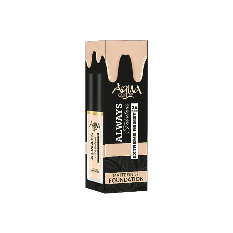 Aqua Color Line Always Fabulous Foundation - 25ml - Buy Online in Pakistan at Cosmia.pk