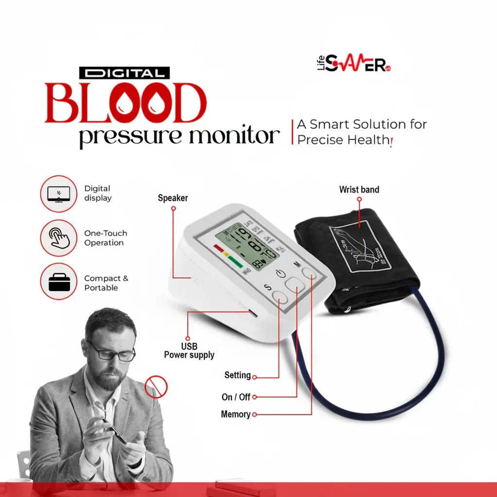 Digital Electronic Blood Pressure Monitor - Buy Online in Pakistan at Cosmia.pk