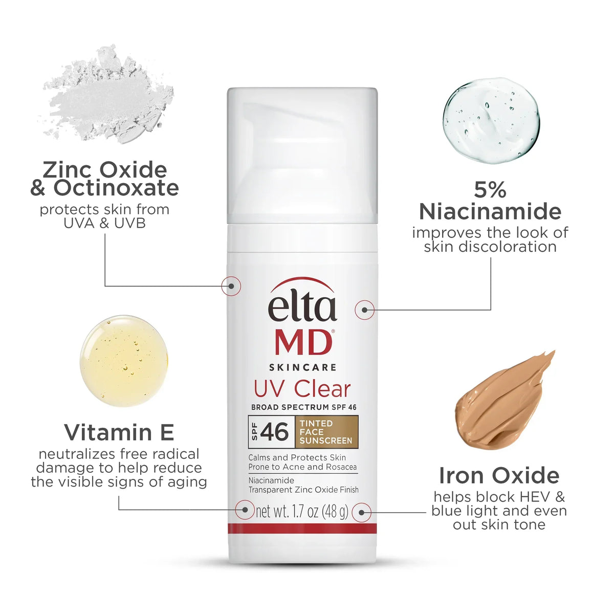EltaMD UV Clear Tinted SPF 46 – 48g - Buy Online in Pakistan at Cosmia.pk