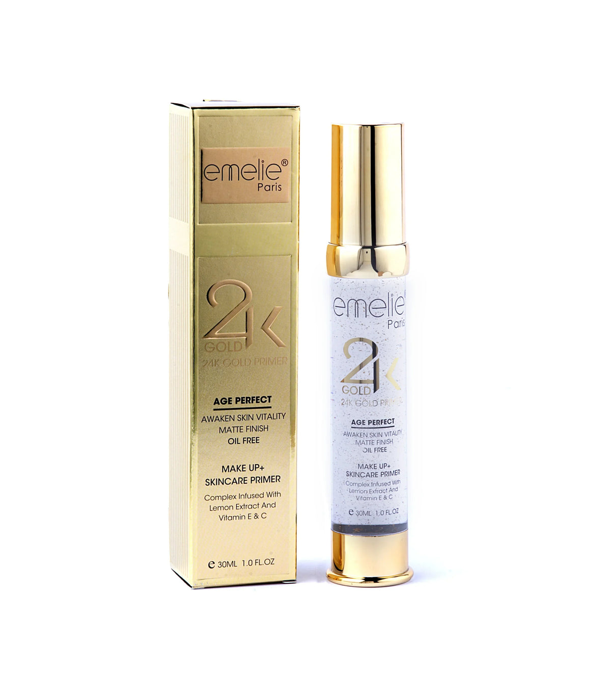 Emelie Paris 24k Gold Makeup + Skin Care Primer - 30ml - Buy Online in Pakistan at Cosmia.pk