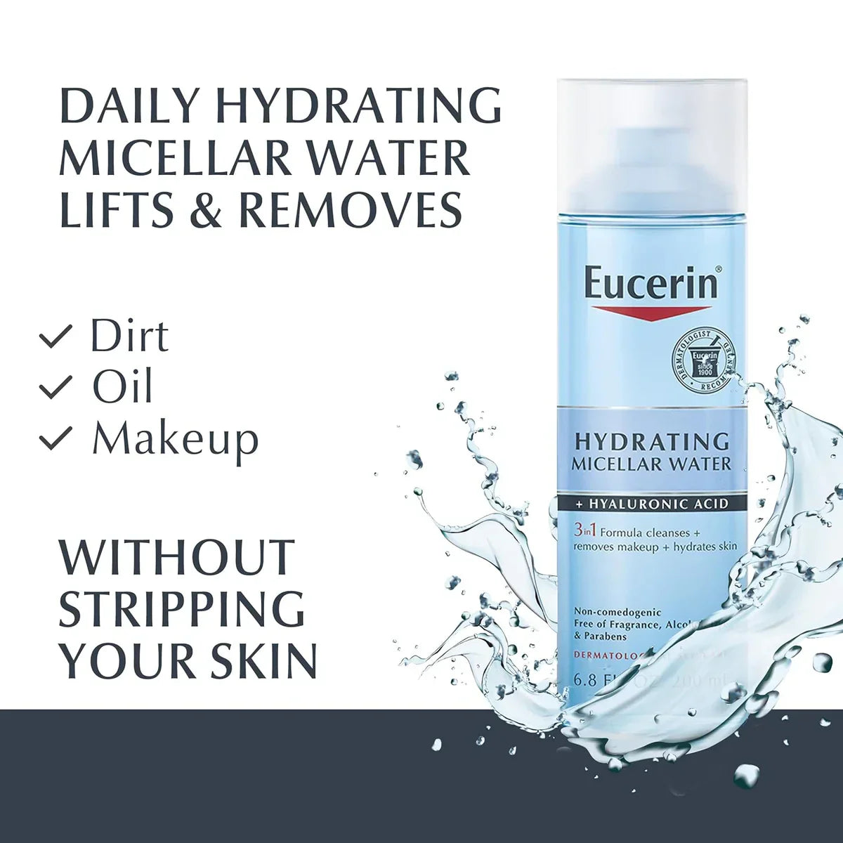 Eucerin Hydrating 3-in-1 Micellar Water 200ml - Buy Online in Pakistan at Cosmia.pk