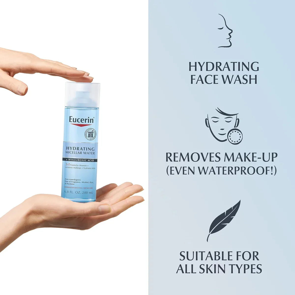 Eucerin Hydrating 3-in-1 Micellar Water 200ml - Buy Online in Pakistan at Cosmia.pk
