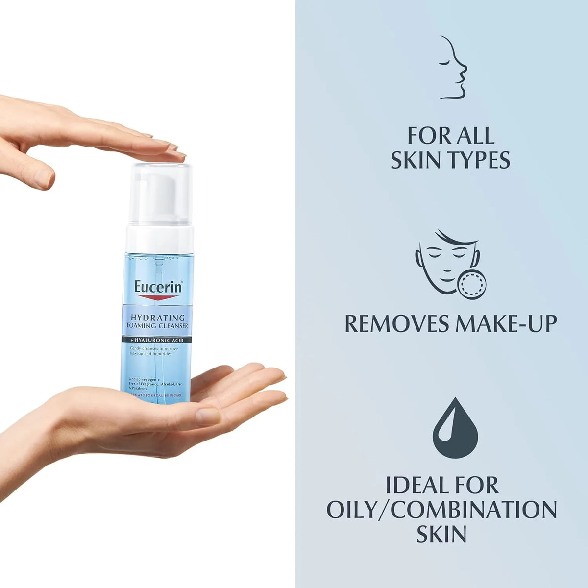 Eucerin Hydrating Foaming Cleanser 150ml - Buy Online in Pakistan at Cosmia.pk