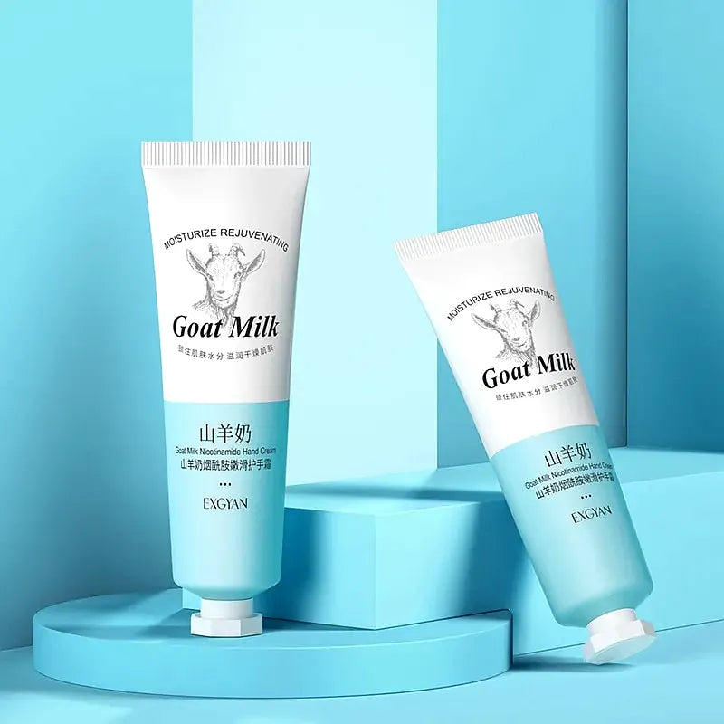 Exgyan - Long Lasting Moisturizing Goat Milk Smooth Hand Cream - 30g - Buy Online in Pakistan at Cosmia.pk