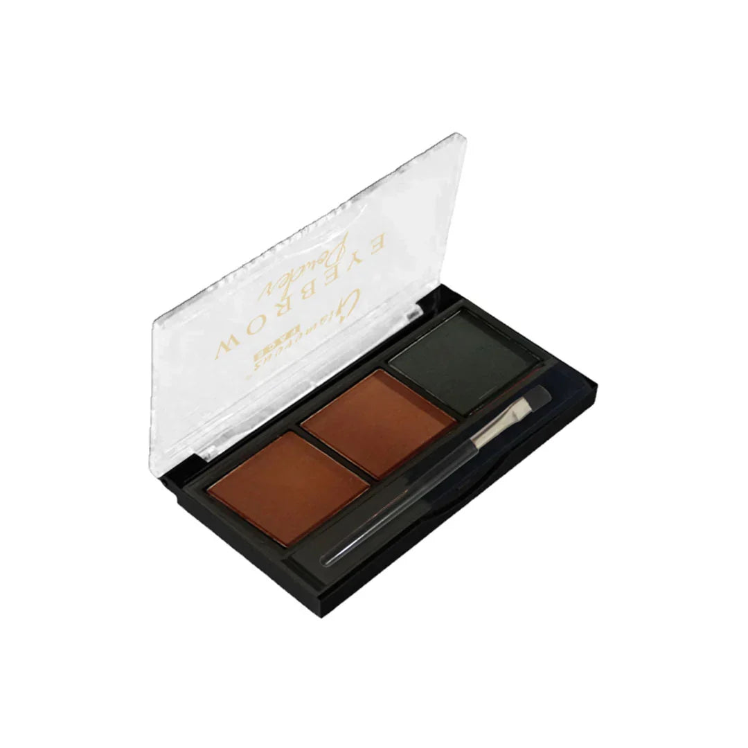 Glamorous Face 3 Color Eyebrow Powder Kit – Perfectly Defined Brows - Buy Online in Pakistan at Cosmia.pk