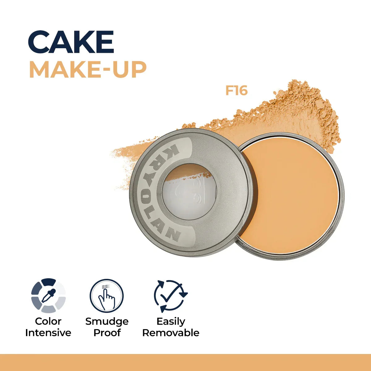 Kryolan Cake Makeup Wet and Dry Foundation and Face Powder - Buy Online in Pakistan at Cosmia.pk
