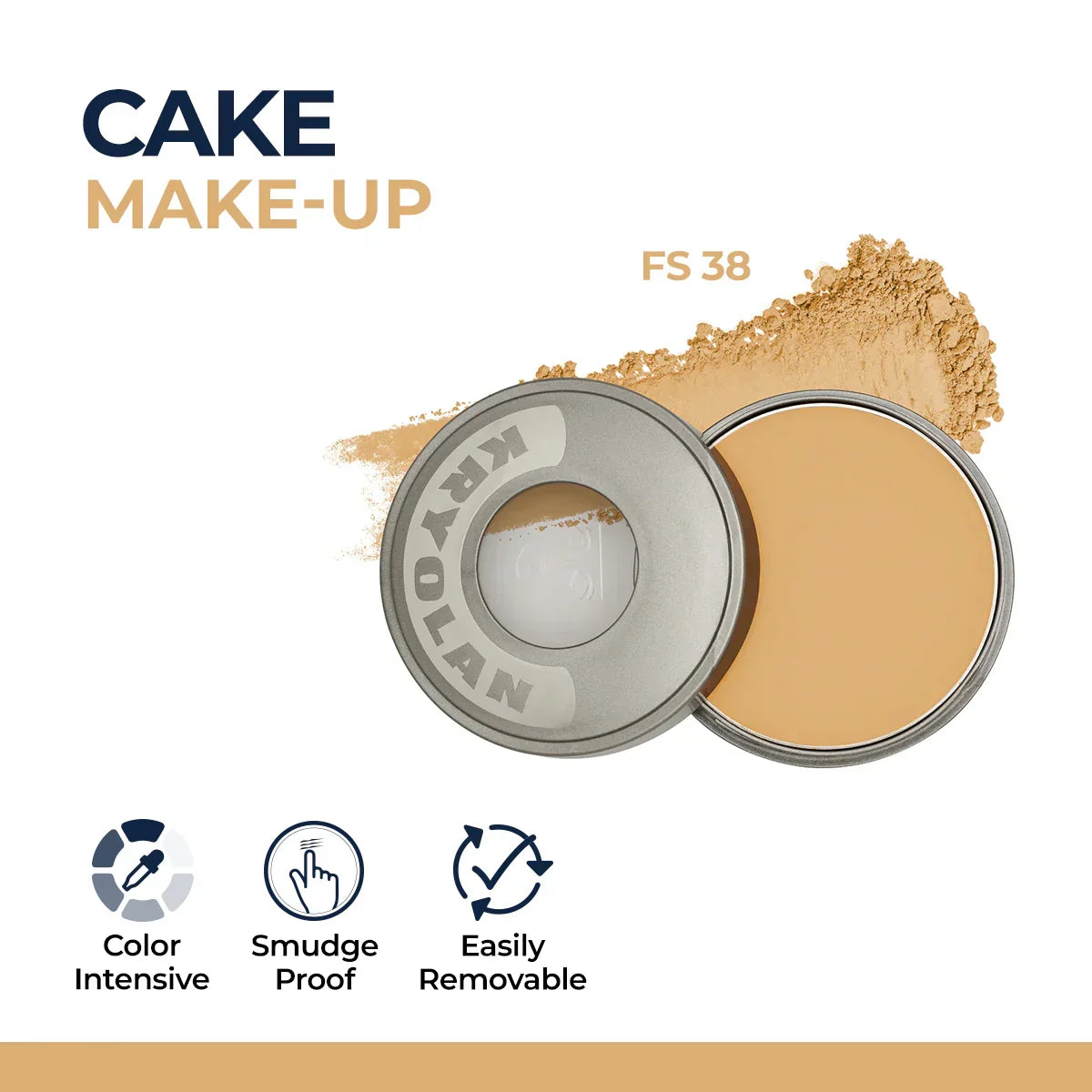 Kryolan Cake Makeup Wet and Dry Foundation and Face Powder - Buy Online in Pakistan at Cosmia.pk