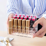 Acrylic Lipstick Nail Polish And Jewellery Display Rack 24 - Grid - Buy Online in Pakistan at Cosmia.pk
