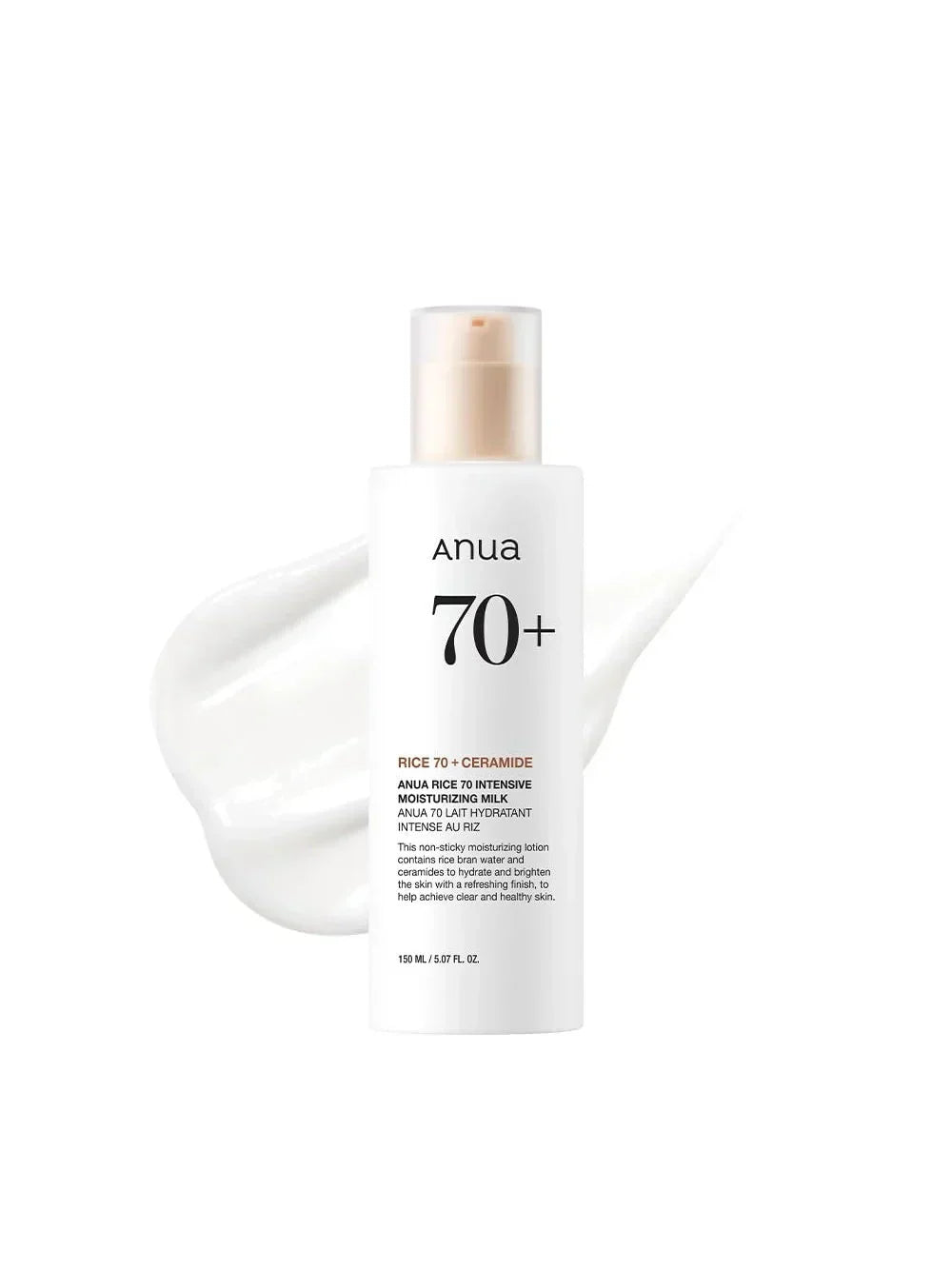 Anua 70 Rice Ceramide Intensive Moisturizing Milk 150ml - Buy Online in Pakistan at Cosmia.pk