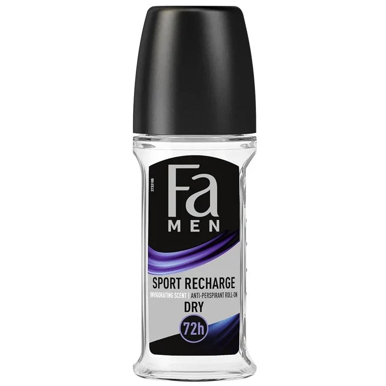 FA Men Dry Roll on Sport Recharge 72H Protection Antiperspirant - Buy Online in Pakistan at Cosmia.pk