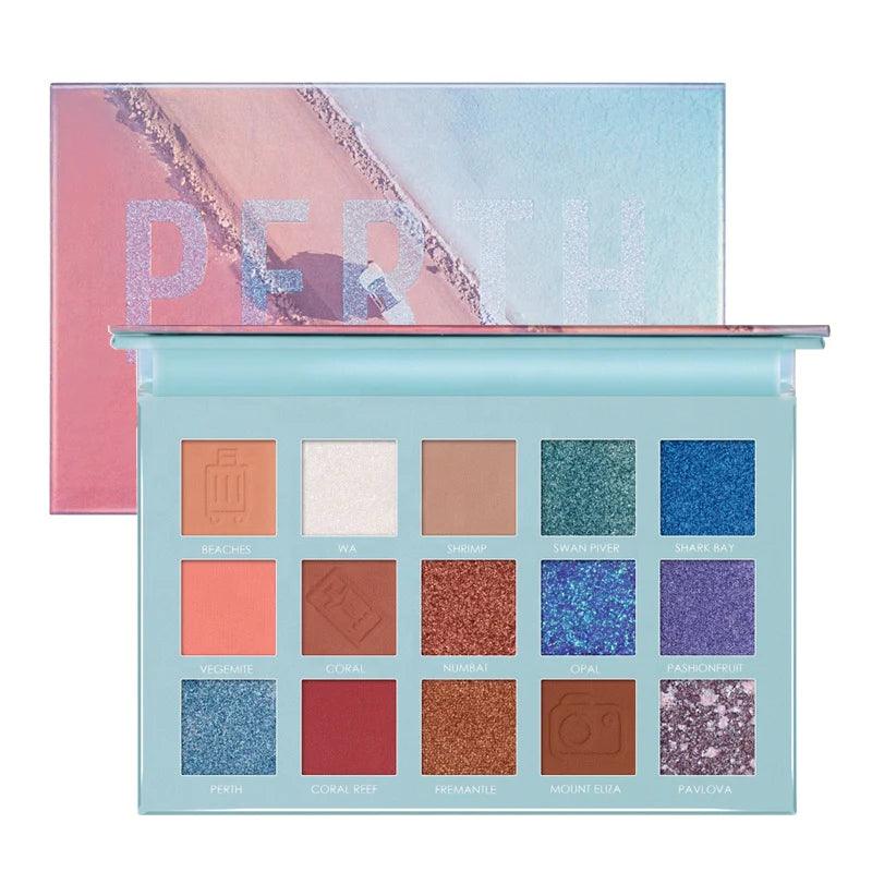 15 Colors Perth Focallure Travel Eyeshadow Palette - Buy Online in Pakistan at Cosmia.pk