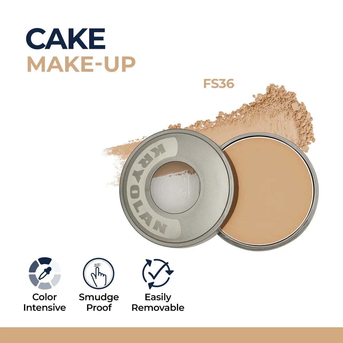 Kryolan Cake Makeup Wet and Dry Foundation and Face Powder - Buy Online in Pakistan at Cosmia.pk