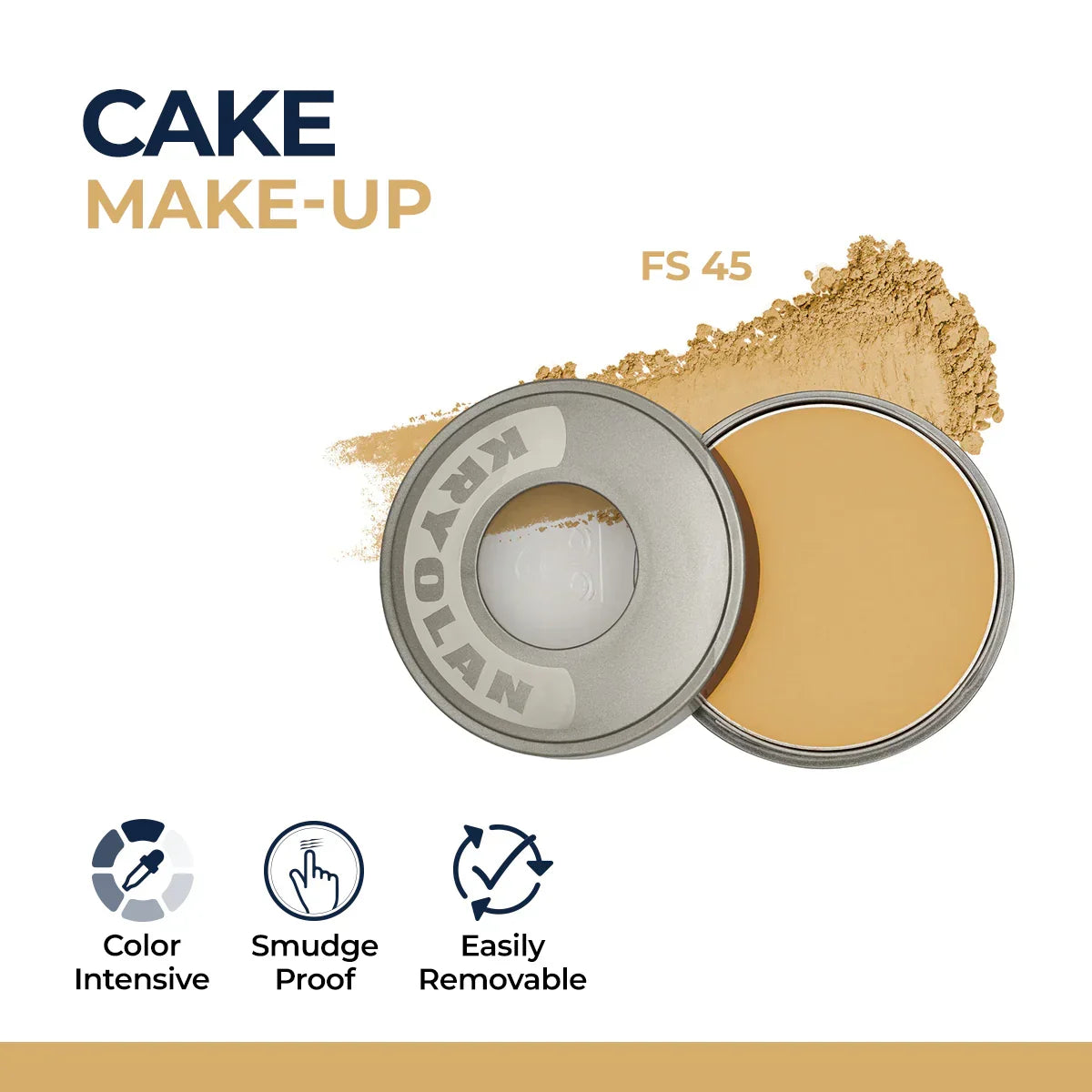 Kryolan Cake Makeup Wet and Dry Foundation and Face Powder - Buy Online in Pakistan at Cosmia.pk