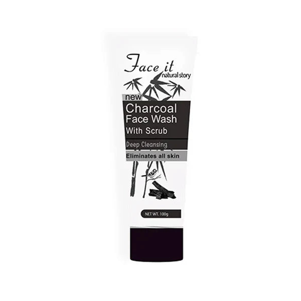 Face It New Charcoal Face Wash With Scrub 100g - Buy Online in Pakistan at Cosmia.pk